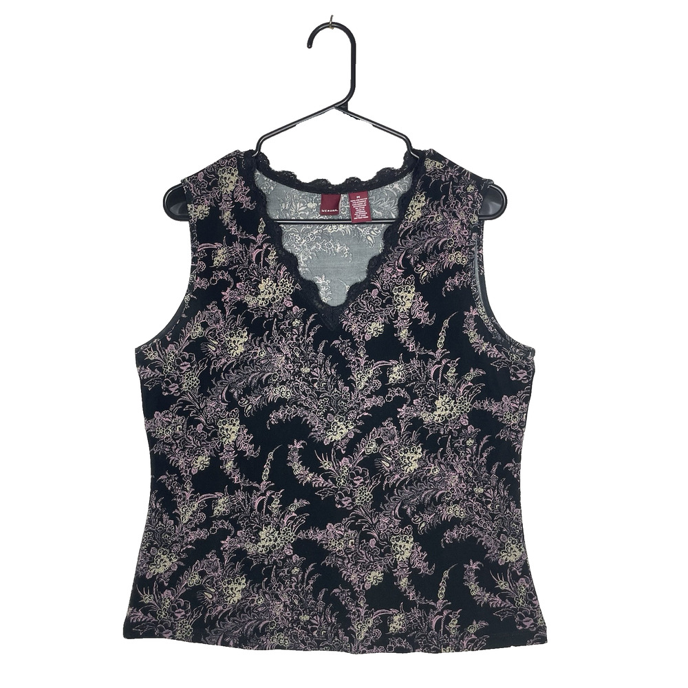 Y2K Lace‎ Trim Tank Top M